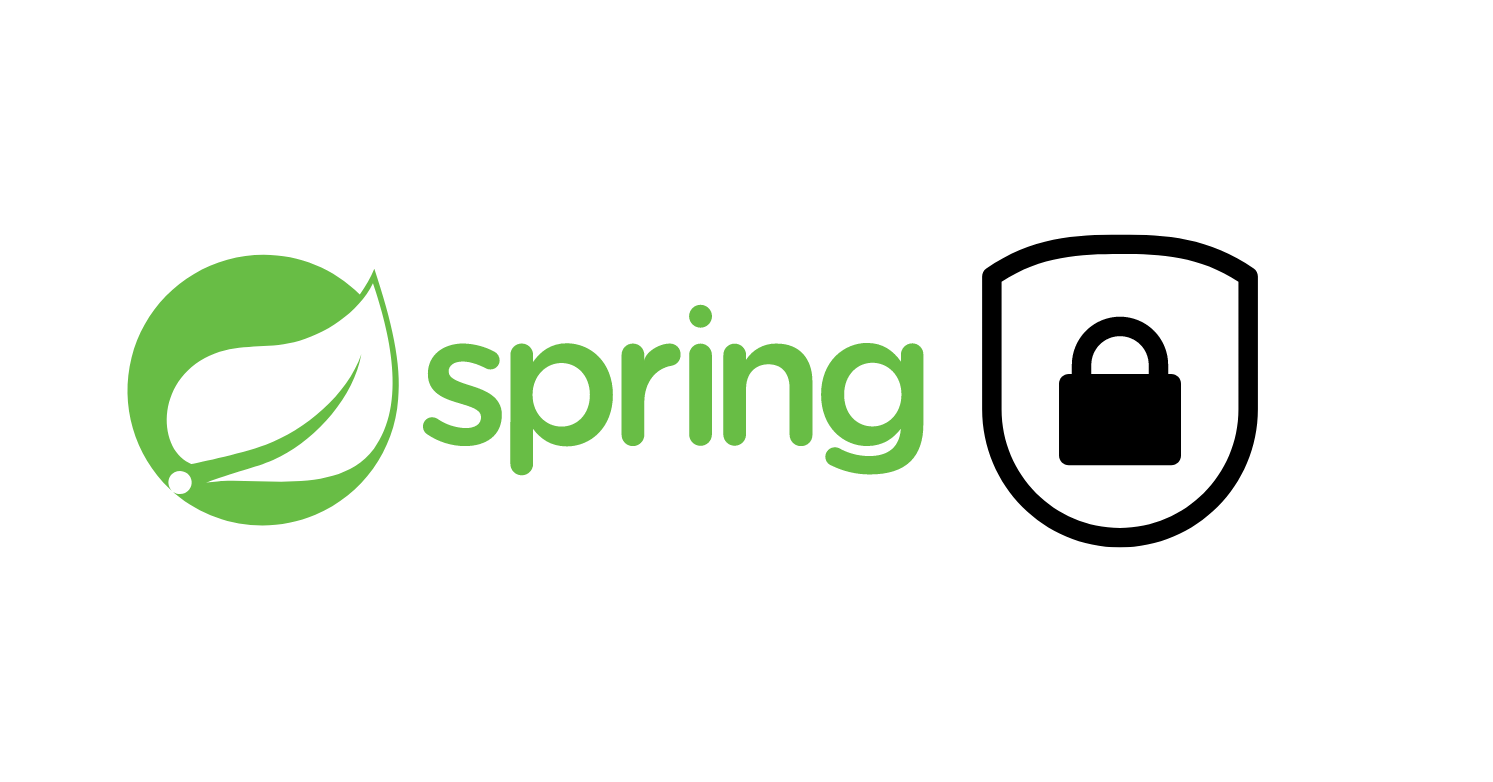 The image shows the spring logo with a security icon